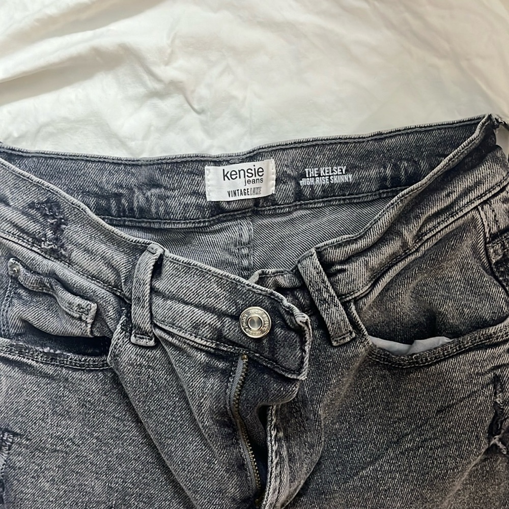 Black Denim Women's Jeans - Picture 2 of 3